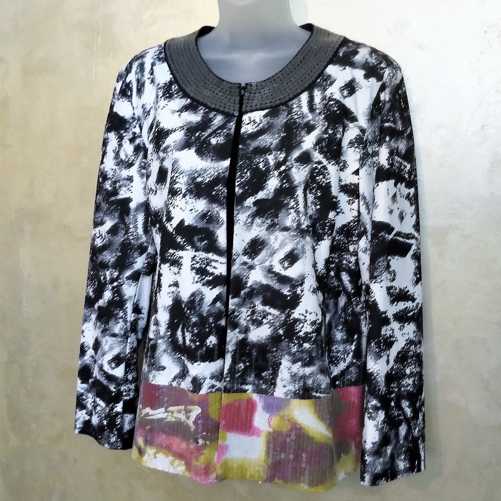Chico's Asian-Inspired Jacket NWOT L